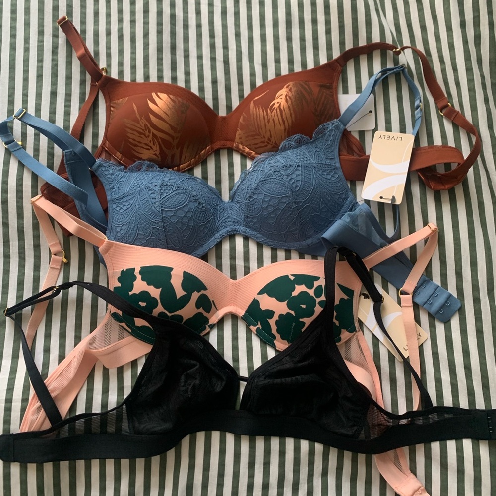 Bundle of 4 Lively wireless bras NWT